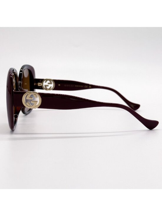 NEW GUCCI SUNGLASSES GG1029SA 003 HAVANA OVERSIZED WOMEN GUCCI WITH CHAIN main image 13